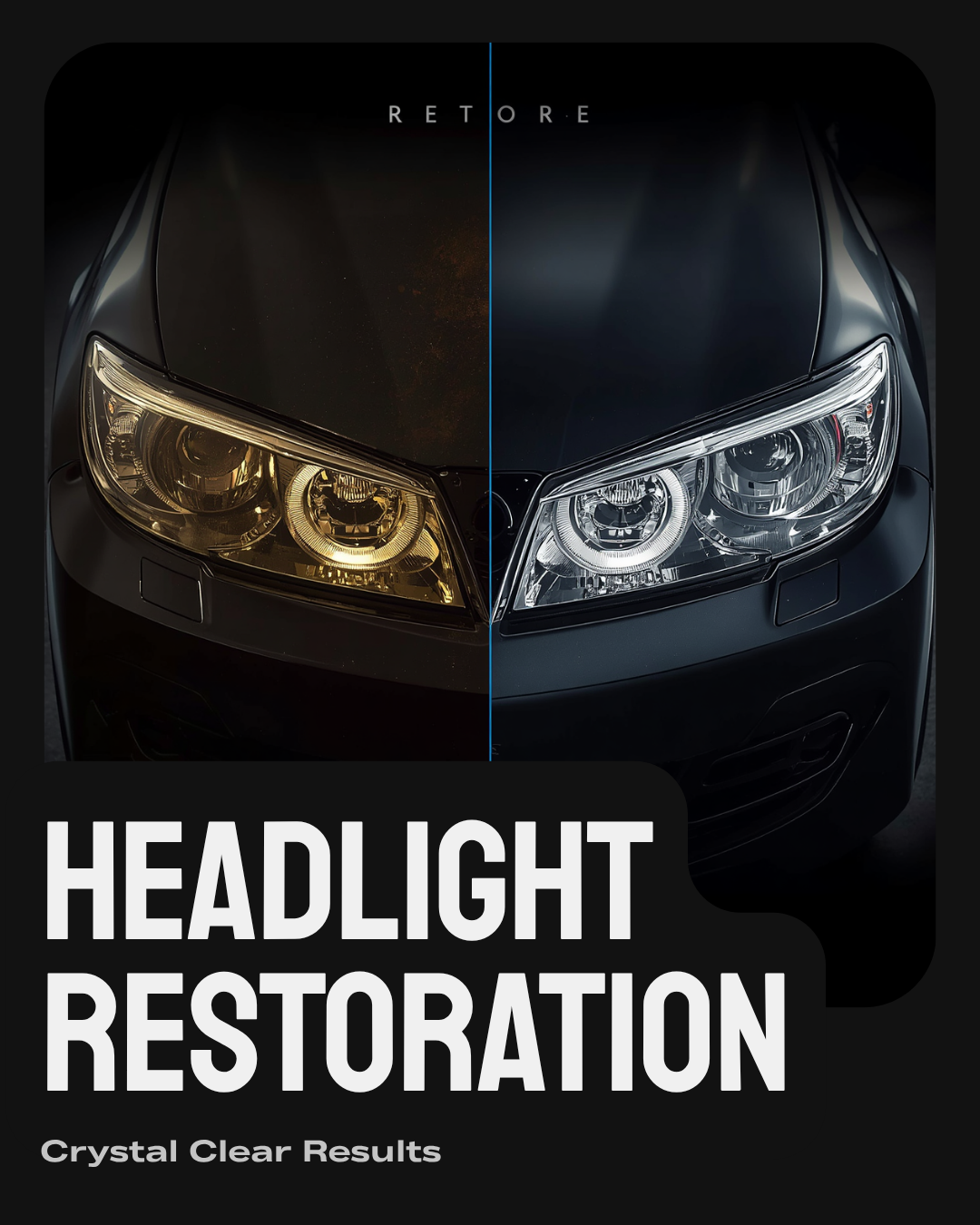 Kit restauration phares PODIO — contenu complet