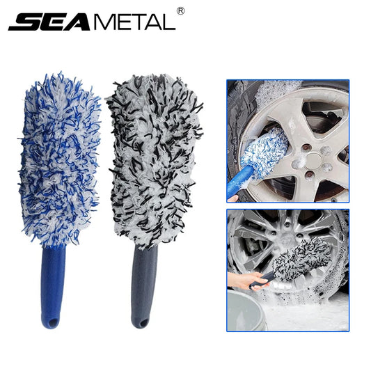 Brosse à jantes longue PODIO - brosse detailing poils souples
